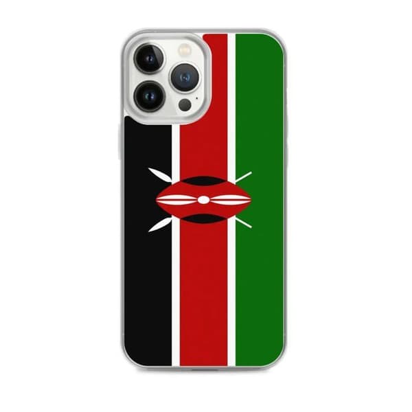 Mobilskal Flagga Kenya - iPhone 13 Pro Max Flerfärgad