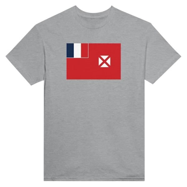 Wallis og Futuna Flag T-shirt i grå farve Grå XXL