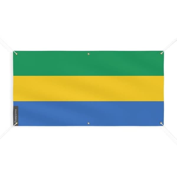 Gabonin lippubanneri 6 silmukkaa 170x340cm polyesteriä