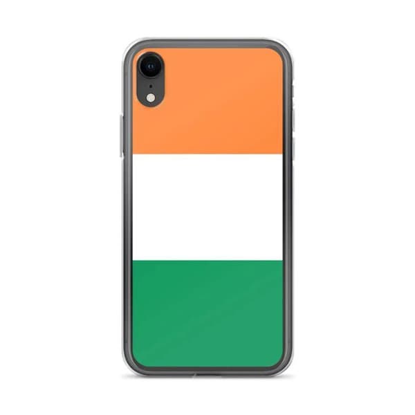 Coque til iPhone - PIXELFORMA - iPhone XR - Irlands flag - Blødt silikone - Letvægt design Grön, Vit, Orange