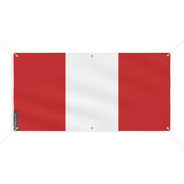 Perun lippubanneri 6 silmukkaa 90x180cm polyesteriä