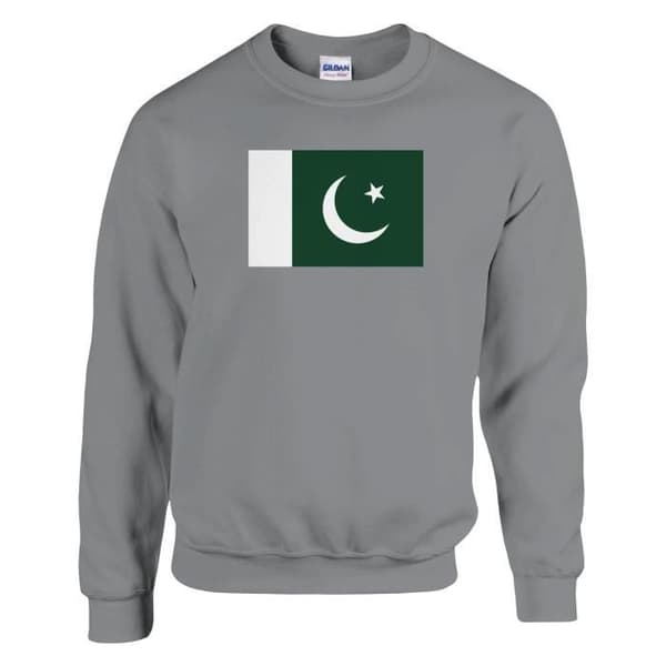 Pakistan flaggatröja i grått - jag