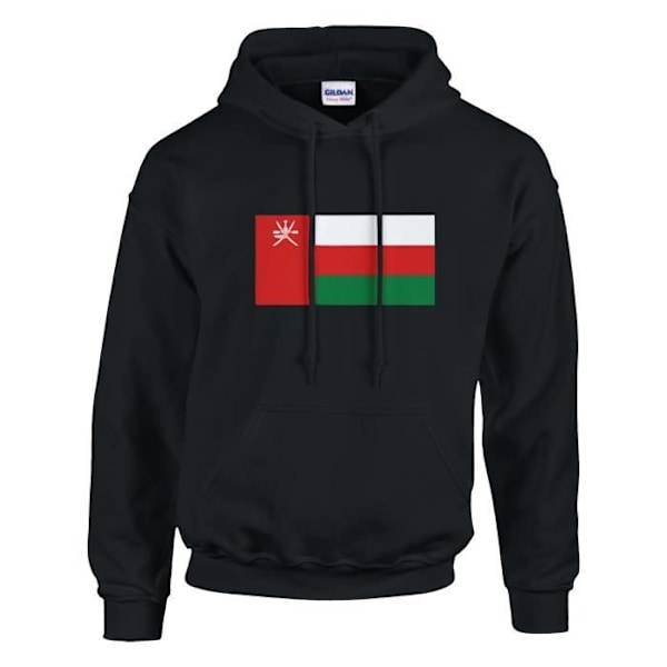 Musta Oman Flag -huppari Svart XXXXL