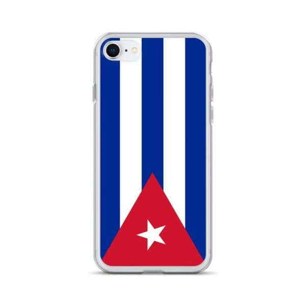 Coque iPhone - Cuba Flag - iPhone 8 Plus - Blød - Fuld beskyttelse - Multifarvet Flerfärgad
