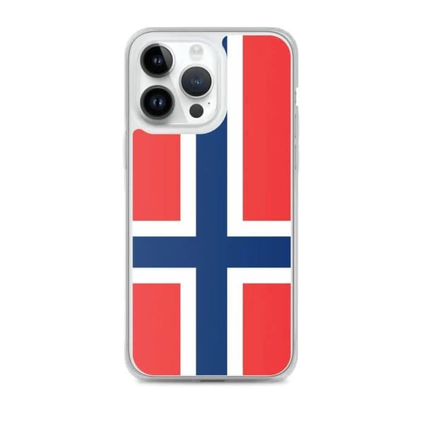 Norwegian Flag Case for iPhone 14 Pro Max Flerfärgad