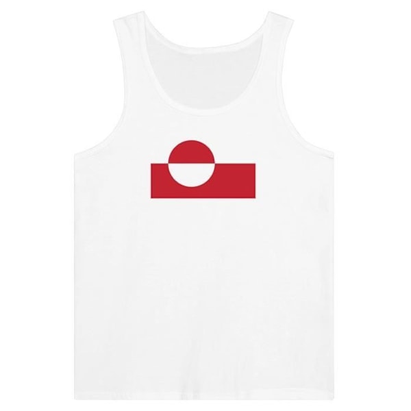 Greenland Flag Tank Top valkoinen Vit XXL