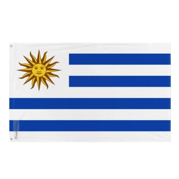 Uruguayn lippu 120x180cm polyesteriä