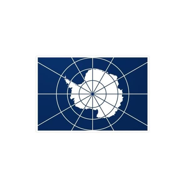 Antarctica Flag Sticker 9,0x15,0cm i 1000 bitar