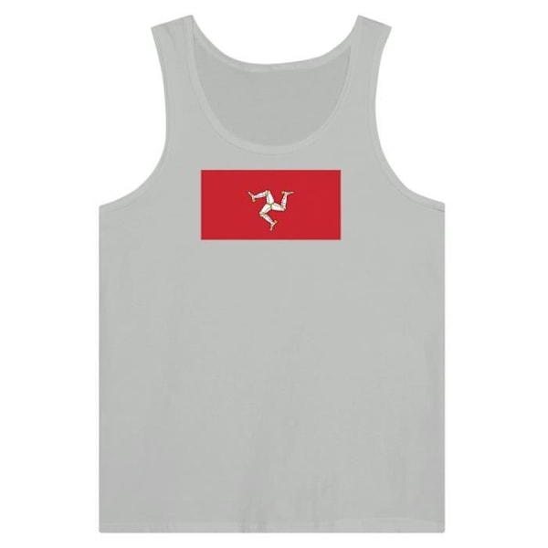 Isle of Man Flag Tank Top i Grå Grå M