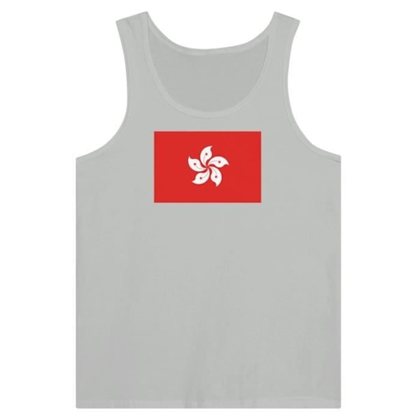 Hong Kong Flag Tank Top harmaa Grå S