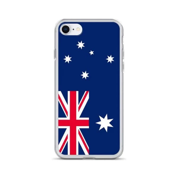 Coque iPhone - Australsk Flag - iPhone 6 Plus - Fleksibel - Multifarvet - Vertikal Flerfärgad