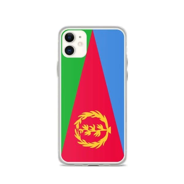 Coque til iPhone - PIXELFORMA - iPhone 11 - Flag af Eritrea - Blødt silikone - Letvægtsdesign Flerfärgad