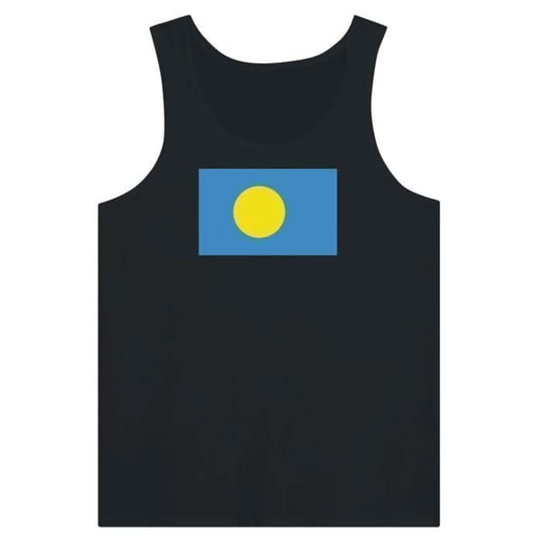 Palau Flag Tank Top i Sort Svart S