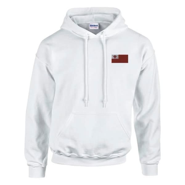 Hættetrøje - PIXELFORMA - Tonga Flag - Bomuld og polyester - Justerbar - Holdbar Vit XL