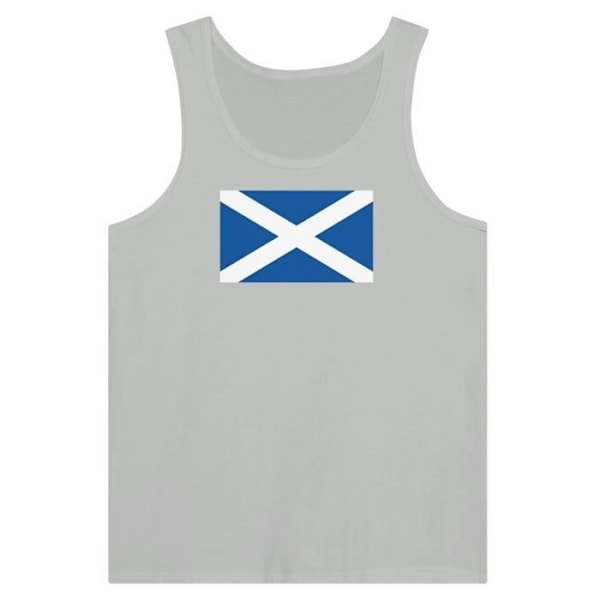 Skotland Flag Tank Top i Grå Grå S