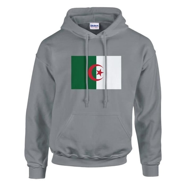 Algeria Flag -huppari harmaa Grå M