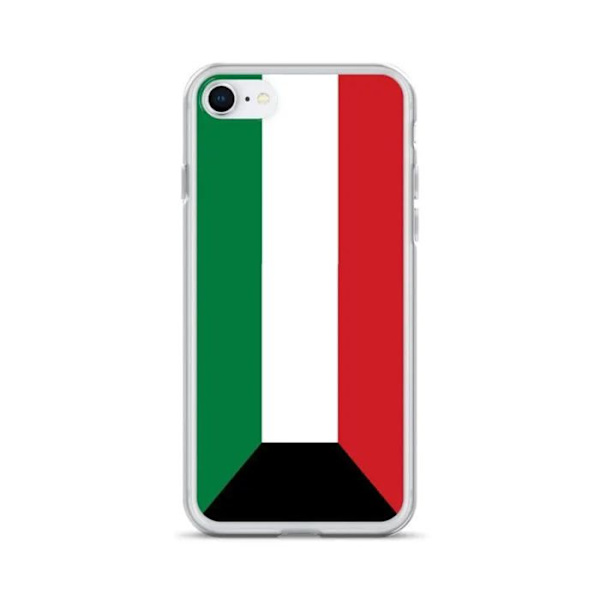 Coque til iPhone - PIXELFORMA - iPhone 8 - Kuwait Flag - Blød silikone - Let design Flerfärgad