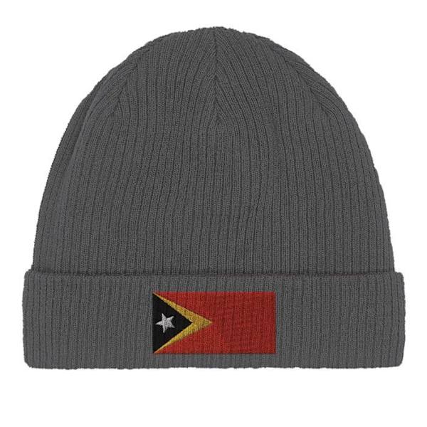 Båndflag Østtimor i Grå Grå