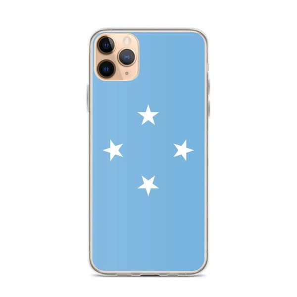 Coque Telefon Flag Forenede Stater i Mikronesien - iPhone 11 Pro Max Flerfärgad