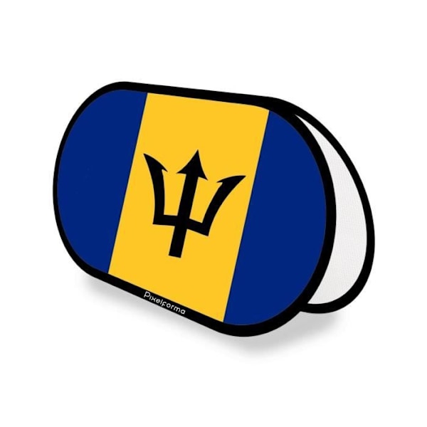 Oval reklamestøtte Flag of Barbados i 70x120cm