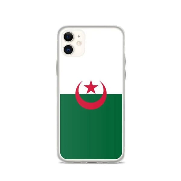 Coque - PIXELFORMA - iPhone 11 - Flag af Algeriet - Blød - Fuld beskyttelse Grön