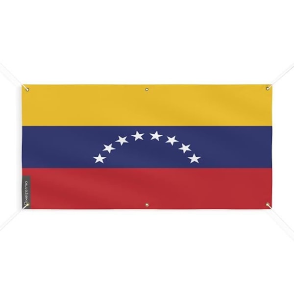 Banner Flag of Venezuela 6 Øjer 200x400cm i polyester