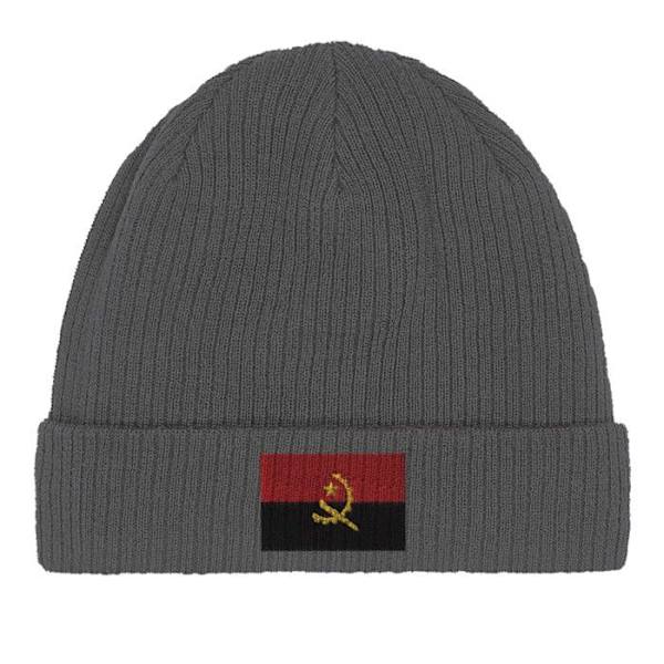 Bonnet Drapeau Angola i Grå Grå