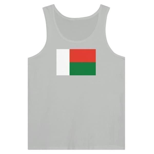Madagascar Flag Tank Top harmaa Grå XXL