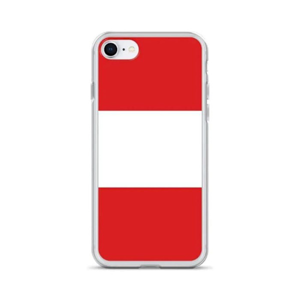 Peru Flag iPhone 8 -kotelo Röd
