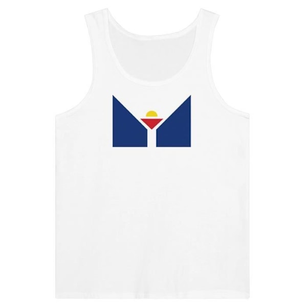 Saint Martin Flag Tank Top i hvid Vit XL