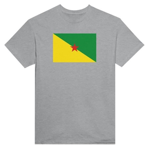 Guyana Flag T-shirt i grå farve Grå XL