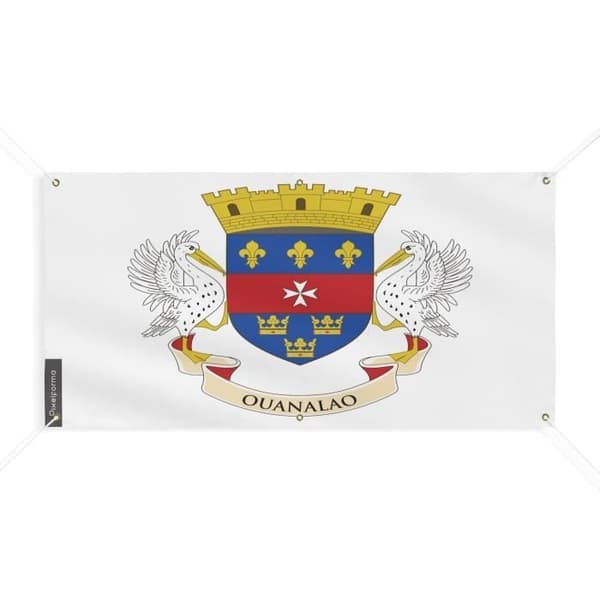 Saint-Barthélemyn lippulippu 6 silmukkaa 140x280cm polyesteriä