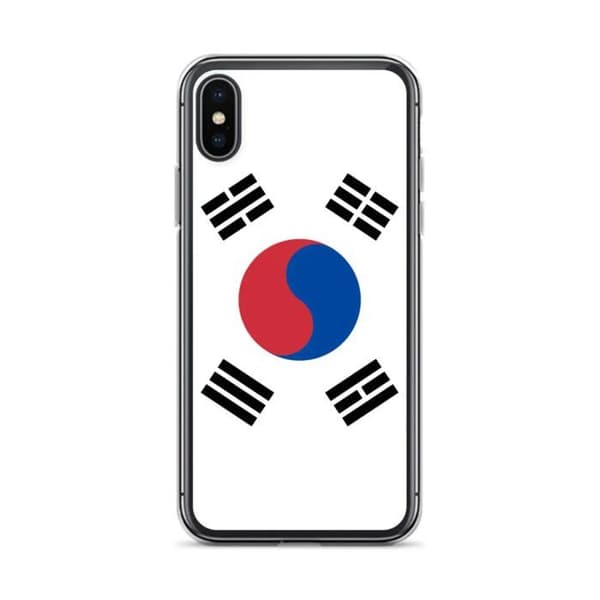 Mobilskal Flagga Sydkorea - iPhone X Flerfärgad