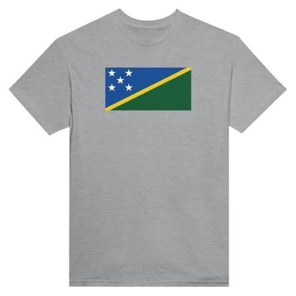 T-shirt - PIXELFORMA - Salomons flagga - 100% bomull - Grå - Kortärmad Grå M