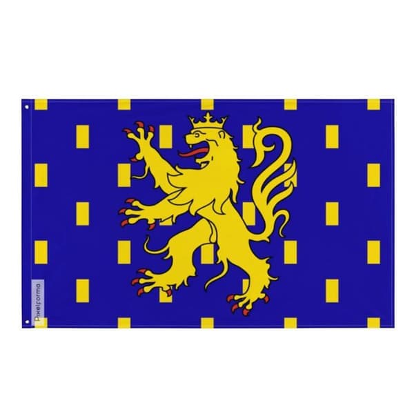 Franche-Comté lippu 96 x 144 cm Flerfärgad