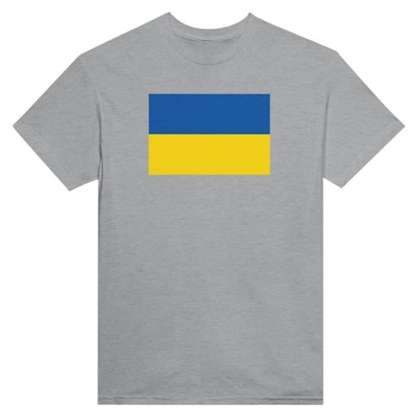 Ukrainas flagga T-shirt i grå färg Grå XL