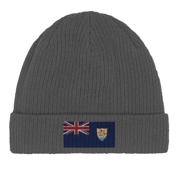 Bonnet lippu Anguilla harmaana Grå