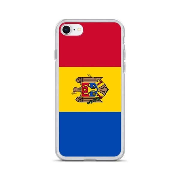 Coque Telefon Flag Moldavien - iPhone 8 Flerfärgad