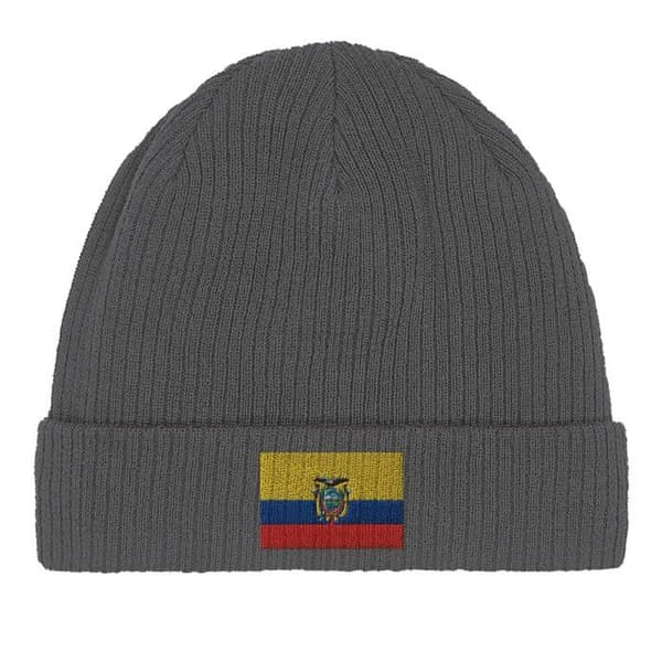 Bonnet lippu Ecuador harmaana Grå