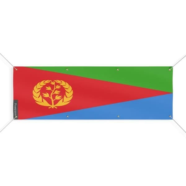 Eritrean lippubanneri 8 silmukkaa 50x150 cm