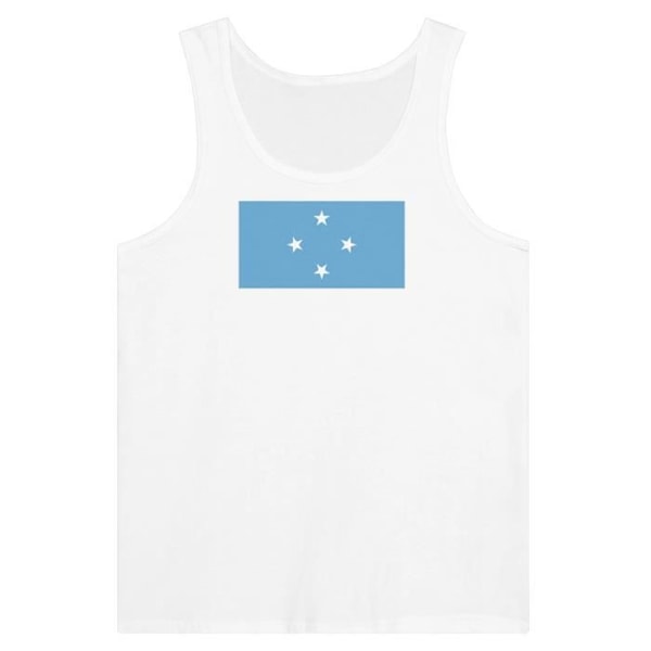 Mikronesiens Flag Tank Top i hvid Vit S