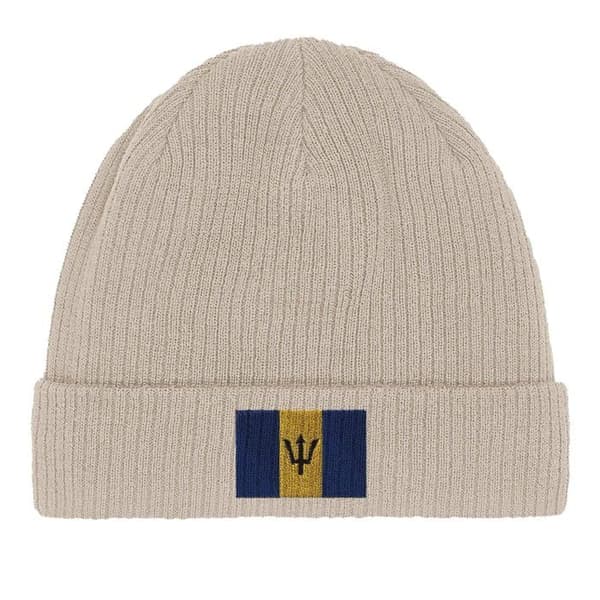 Beige Barbados-lippu-hattu Beige