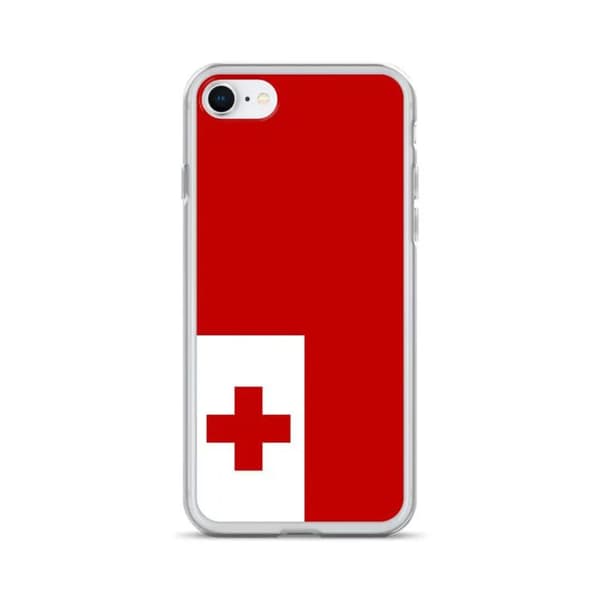 Coque til iPhone - PIXELFORMA - iPhone 6 - Tonga-Flag - Blød silikone - Letvægtsdesign Tongas flagga