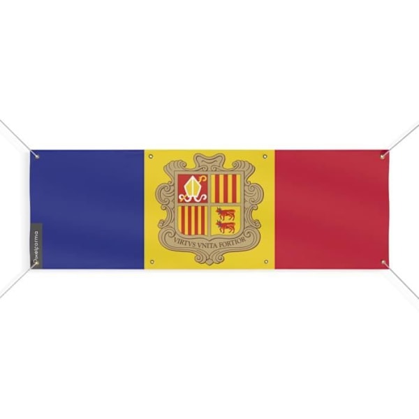 Andorran lippubanneri 8 silmukkaa 130x390 cm