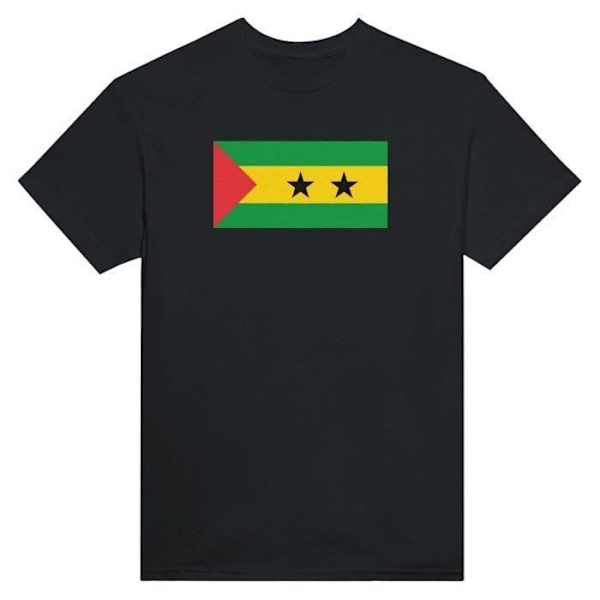 Sao Tome and Principe Flag T-paita mustana Svart XXXXL