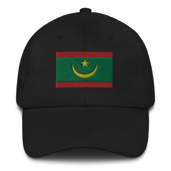 Mauritanian lipun lippalakki musta