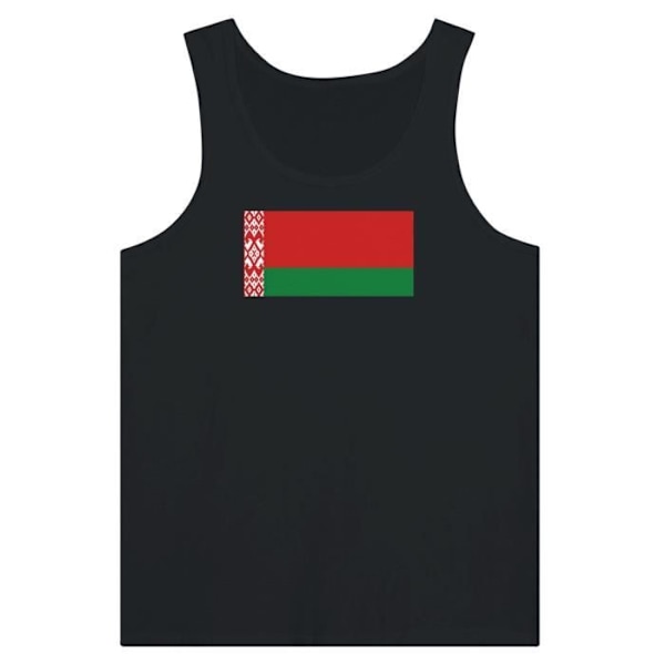 Belarus Flag Tank Top i Sort Svart XL