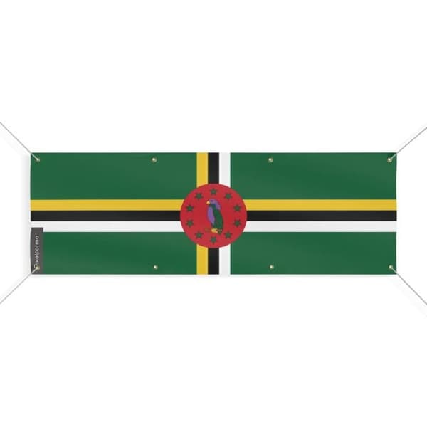 Dominica-lippulippu 8 silmukkaa 40x120 cm