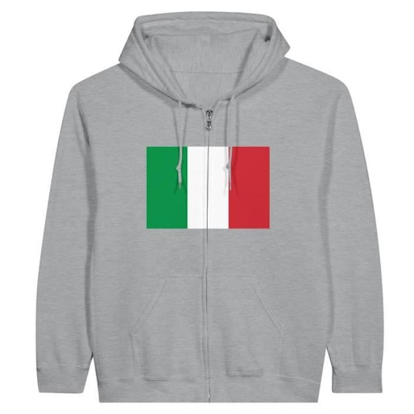 Italian Flag vetoketjuhuppari harmaa Grå jag