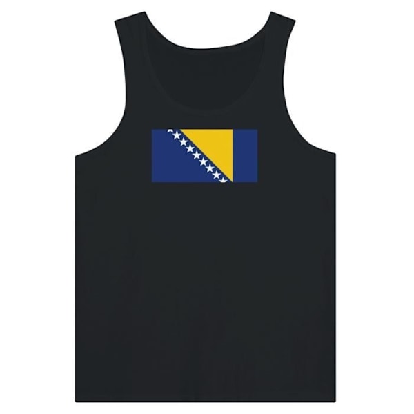 Bosnien-Hercegovina Flag Tank Top i Sort Svart S